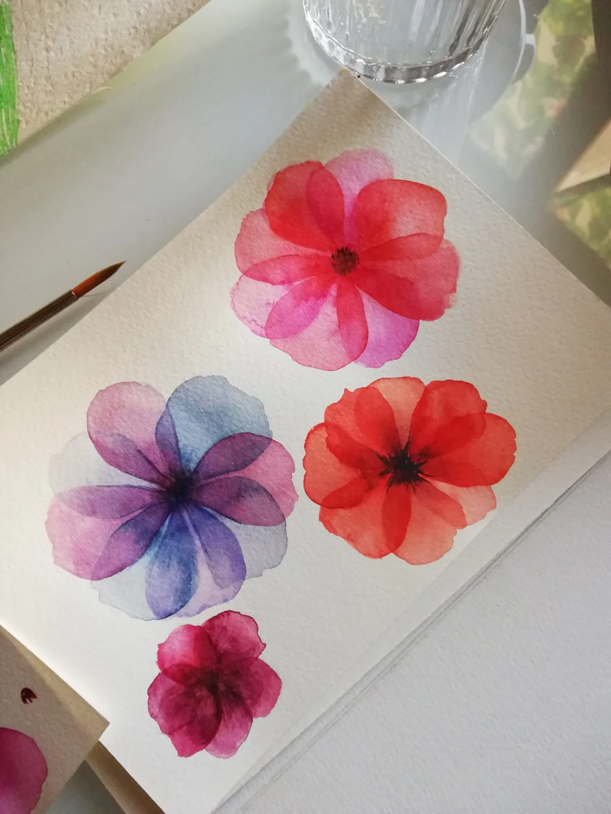 Watercolour Flowers I · Watercolour on paper