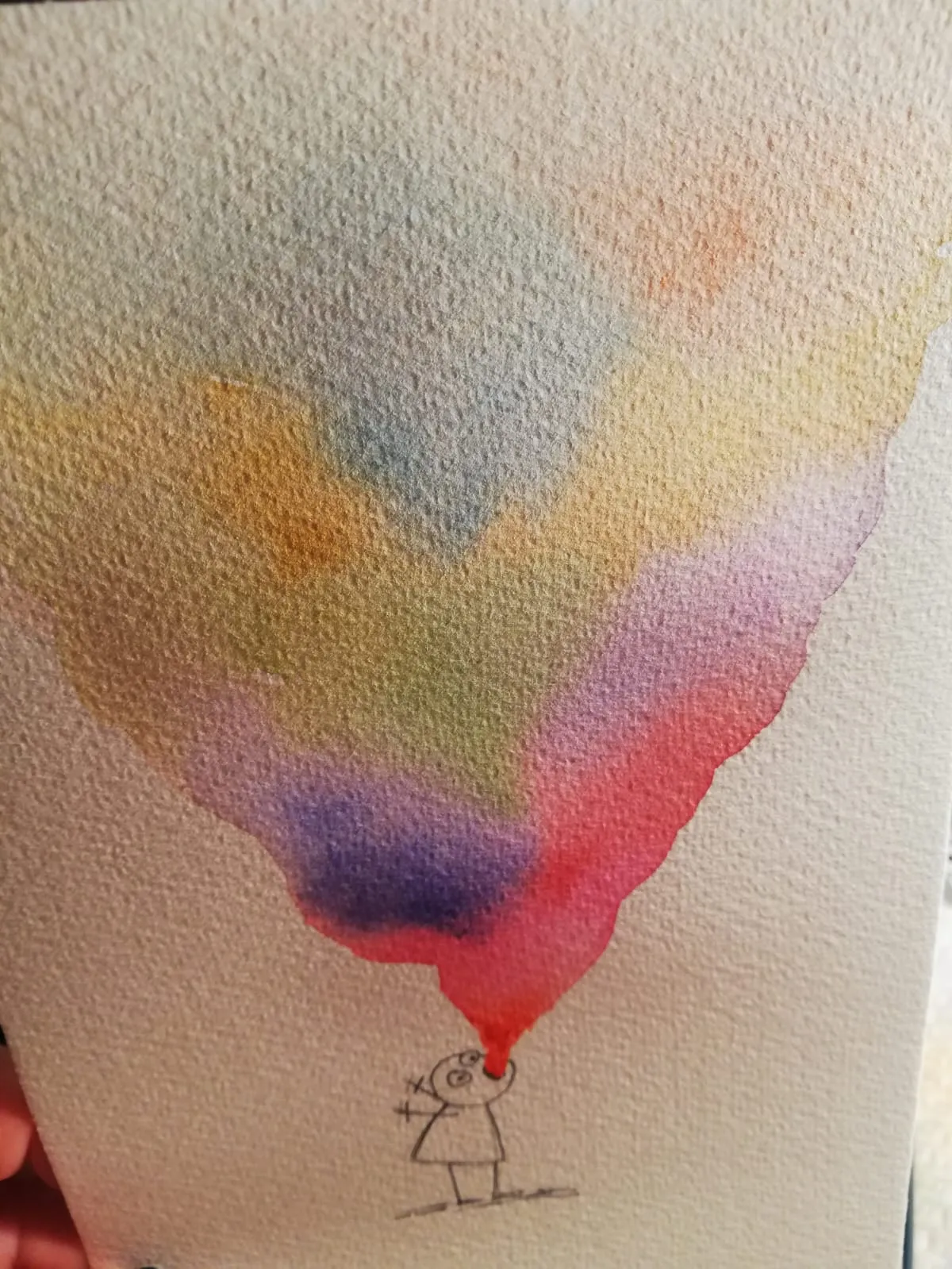 The Colour Cloud · Watercolour and ink on paper