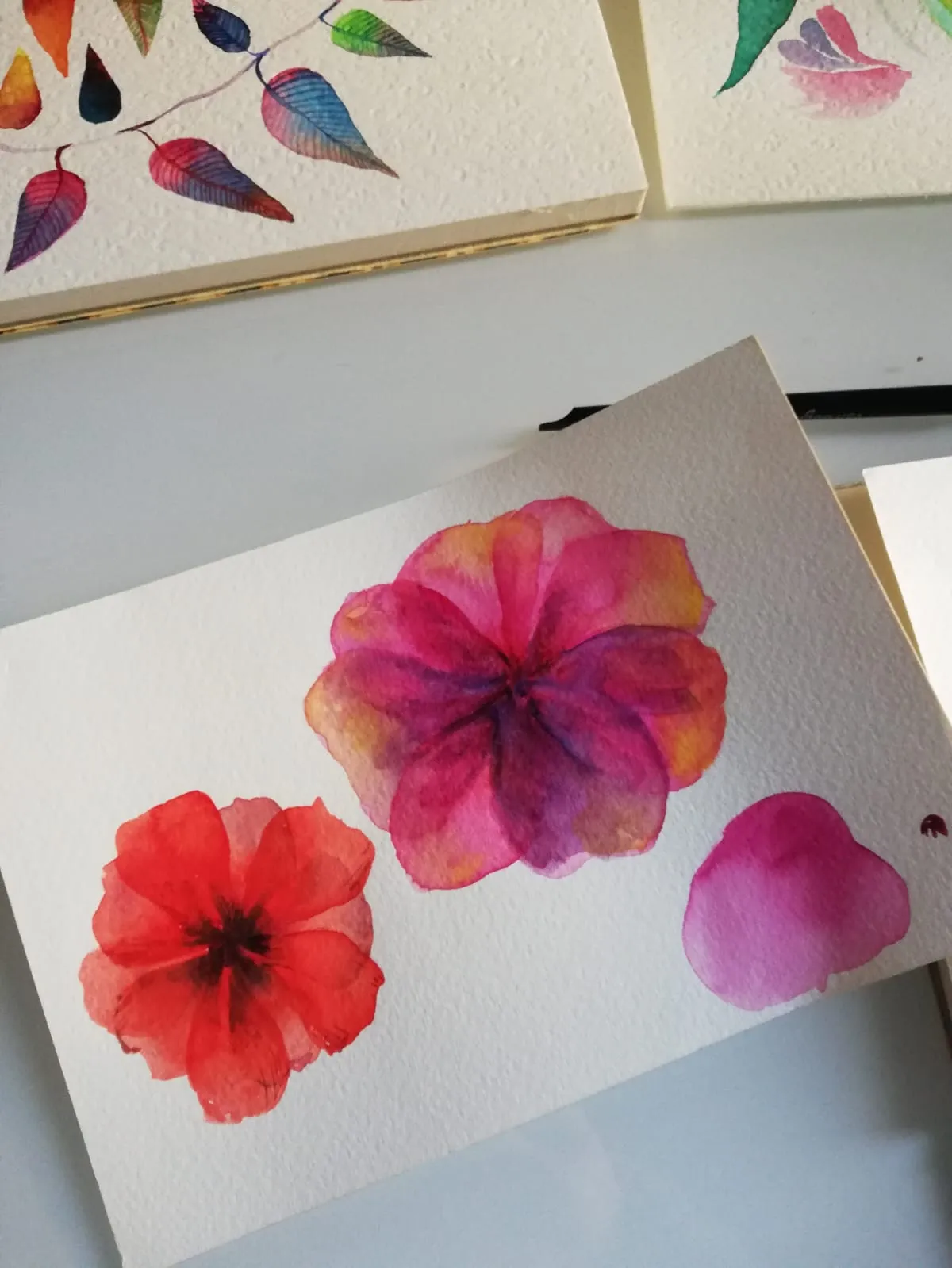 Watercolour Flowers II · Watercolour on paper