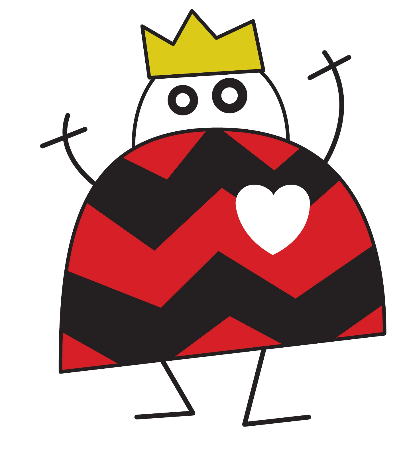 A crowned Lily Delizia character
